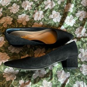 Alfani Black Suede Step N Flex Block Heel Shoes